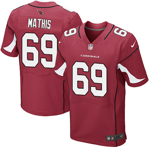 Men's Elite Evan Mathis Nike Jersey Red Home - #69 NFL Arizona Cardinals